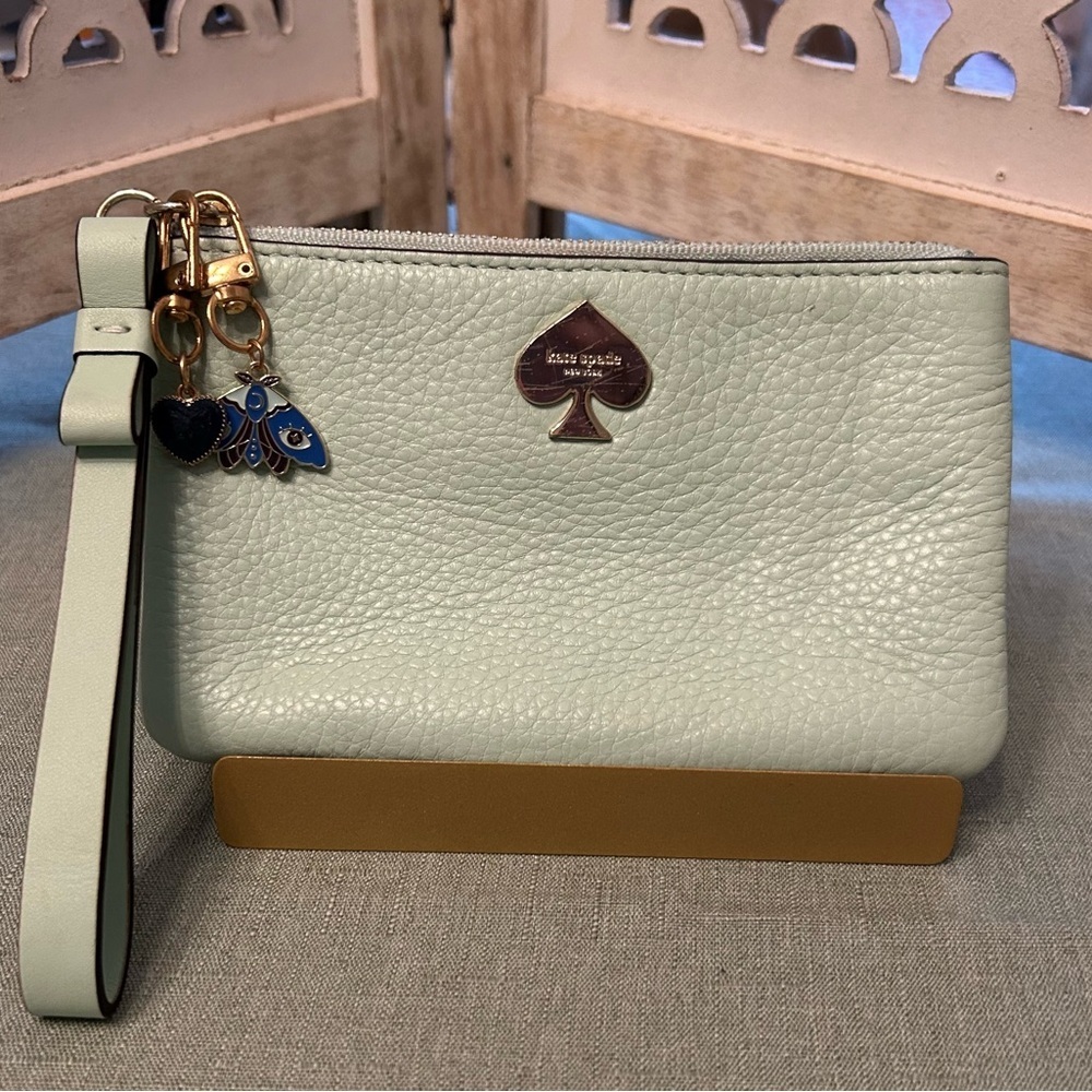 Kate Spade Light Green Wristlet